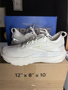 Size 8 - Brooks Glycerin 22 White Grey W